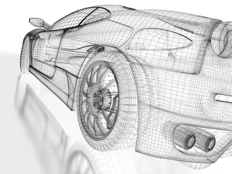 Confirmer Automobile design study — engineering detail
